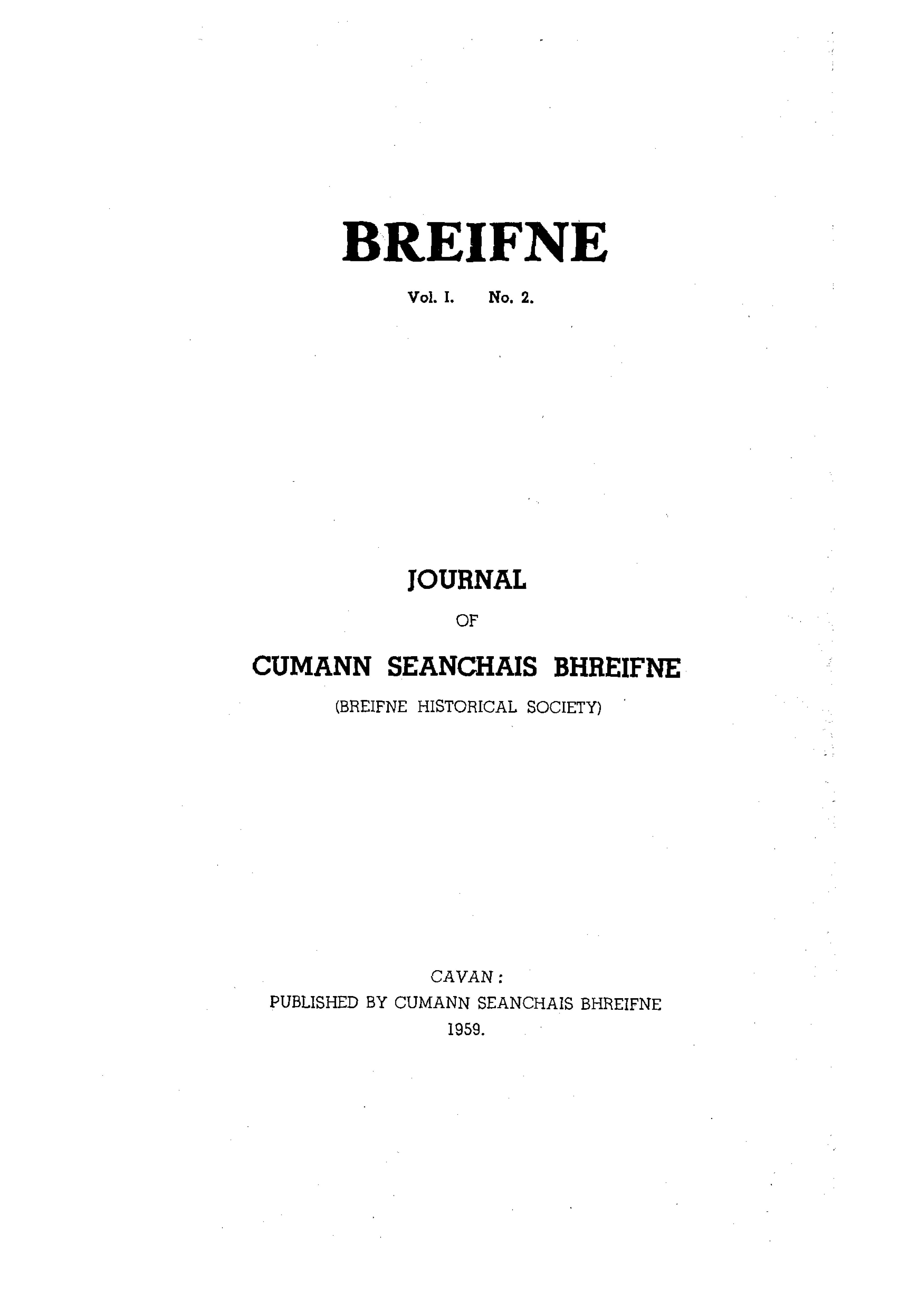Breifne Journal 1959